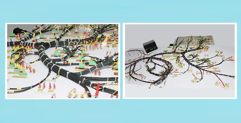 Locomotive wire harness assemblies for railway applications manufactured by Harness Techniques (I) Pvt. Ltd., specialist locomotive wiring harness manufacturer in India.